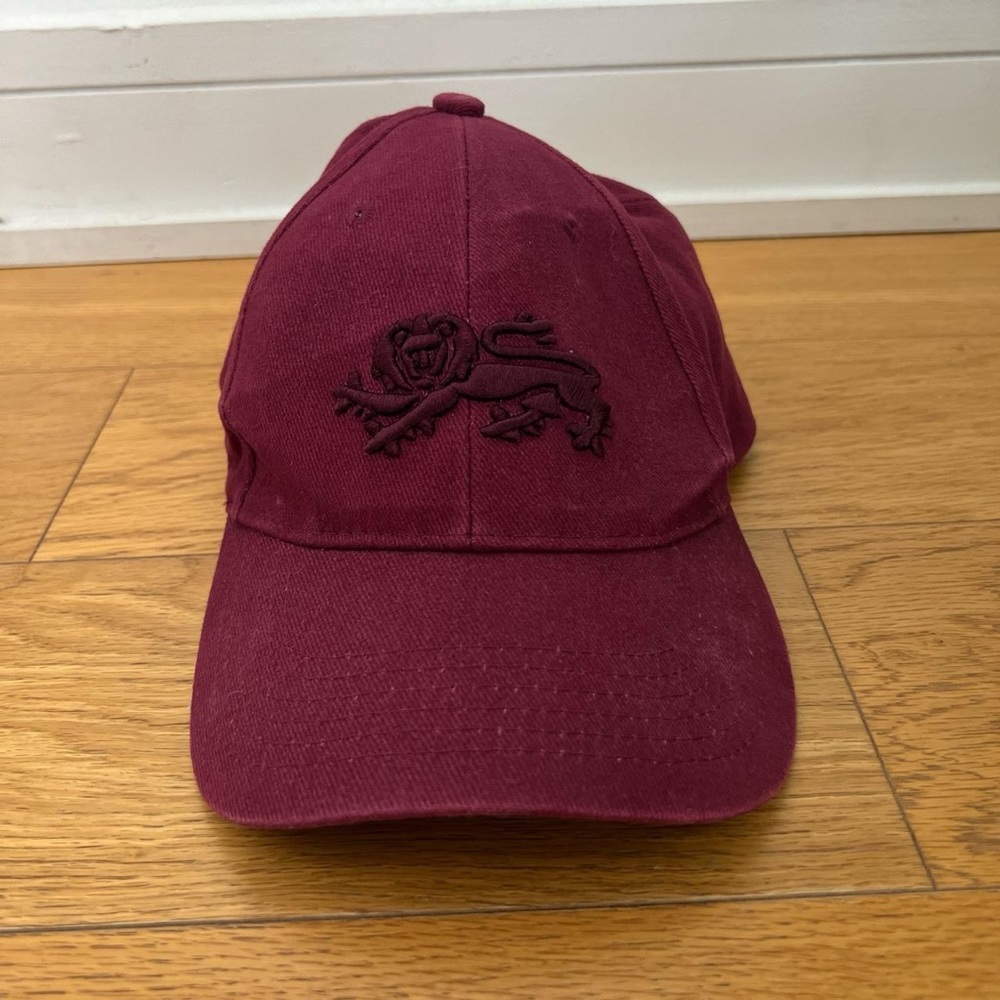 Baseball Cap with Lion Embroidery